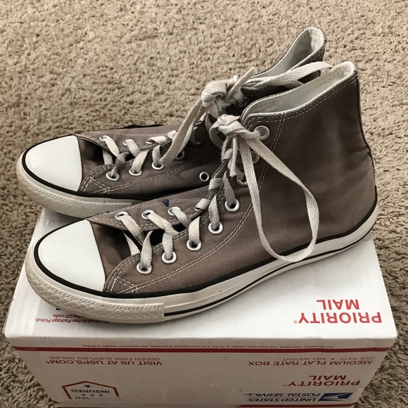 Converse Shoes - Gray Hightop Converse